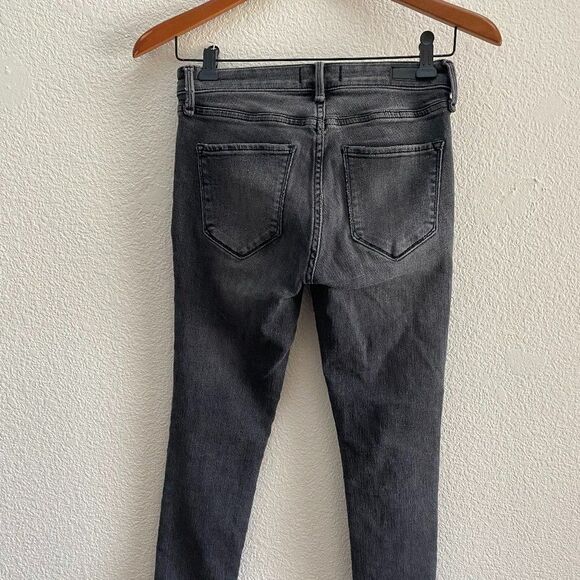 Harper Ankle Super Skinny Jeans Abercrombie & Fitch Size 24 / 00 Black Gray - Picture 3 of 5